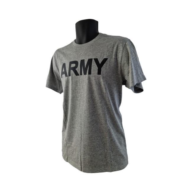 T-Shirt Army grigia in cotone