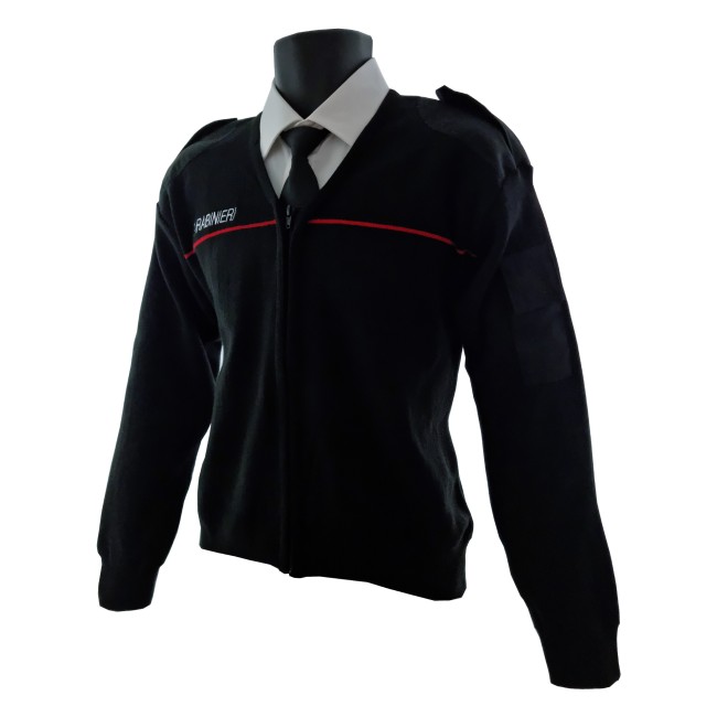 Maglione Carabinieri con zip scollo a V Maglione Carabinieri con zip scollo a V