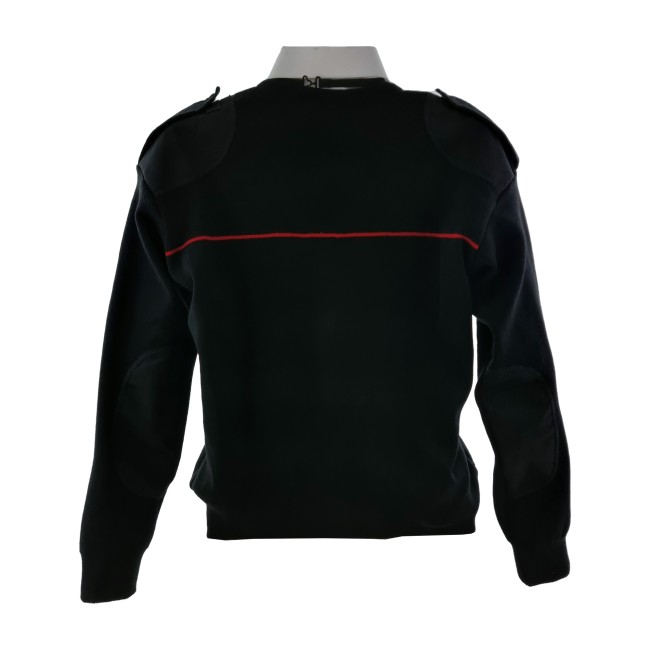 Maglione Carabinieri con zip scollo a V posteriore Maglione Carabinieri con zip scollo a V posteriore