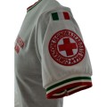 T-Shirt Croce Rossa Italiana bianca in cotone manica