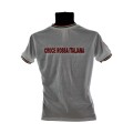 T-Shirt Croce Rossa Italiana bianca in cotone retro