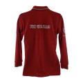 Polo Croce Rossa Italiana rossa maniche lunghe retro