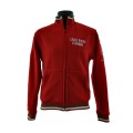 Felpa Croce Rossa Italiana rossa con zip frontale