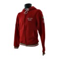 Felpa Croce Rossa Italiana rossa con zip e cappuccio