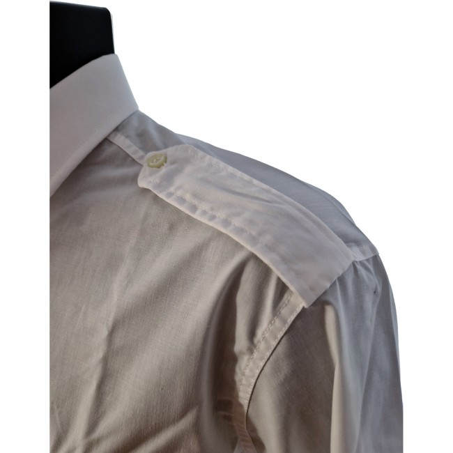 Camicia invernale Esercito uomo bianca controspallina