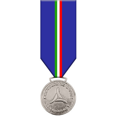 Medaglia d'Argento per attestazione di pubblica benemerenza del Dipartimento della Protezione Civile