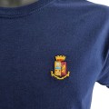 T-shirt Polizia di Stato blu in cotone logo