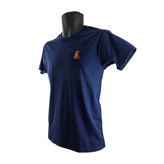 T-shirt Polizia di Stato blu in cotone