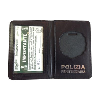 Ascot Portafoglio Polizia Penitenziaria 601 verticale in pelle