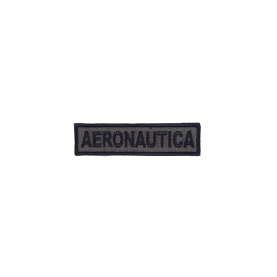 Patch scritta Aeronautica ricamata