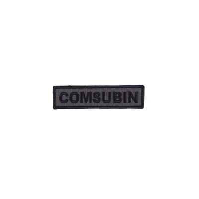 Patch scritta Comsubin ricamata