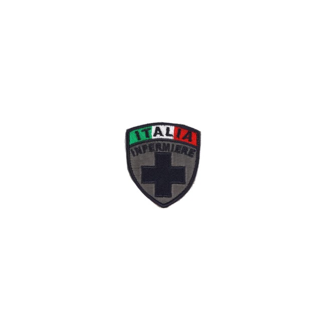 Patch Infermiere Corpo Militare Croce Rossa ricamata bassa visibilità
