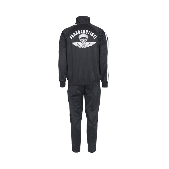 Tuta ginnica Folgore Esercito Italiano nera posteriore