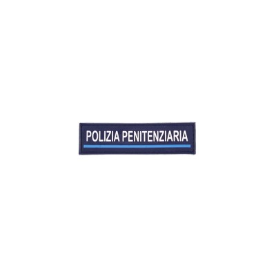 Patch scritta Polizia Penitenziaria in pvc