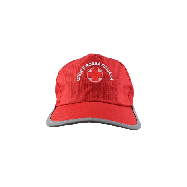 Berretto Baseball Croce Rossa in cotone frontale