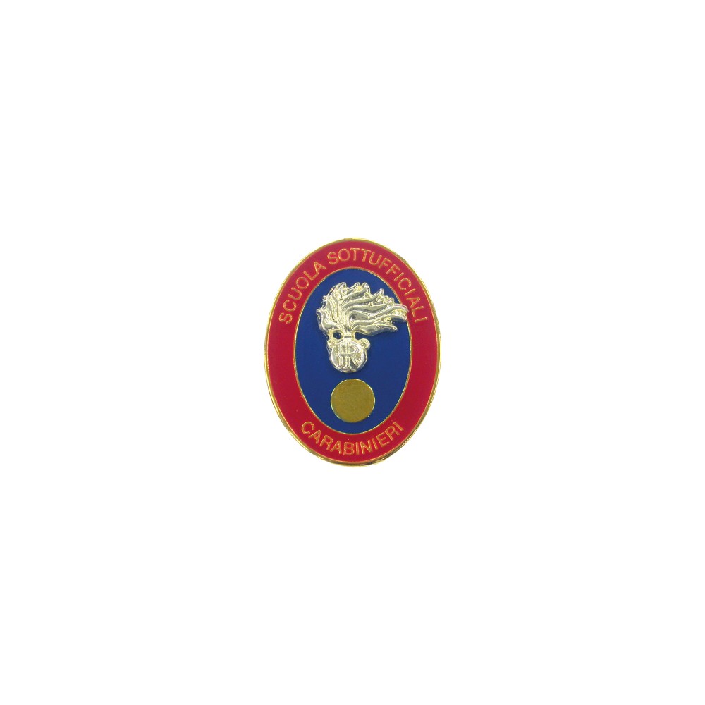 Spilla Scuola Sottufficiali Carabinieri in metallo