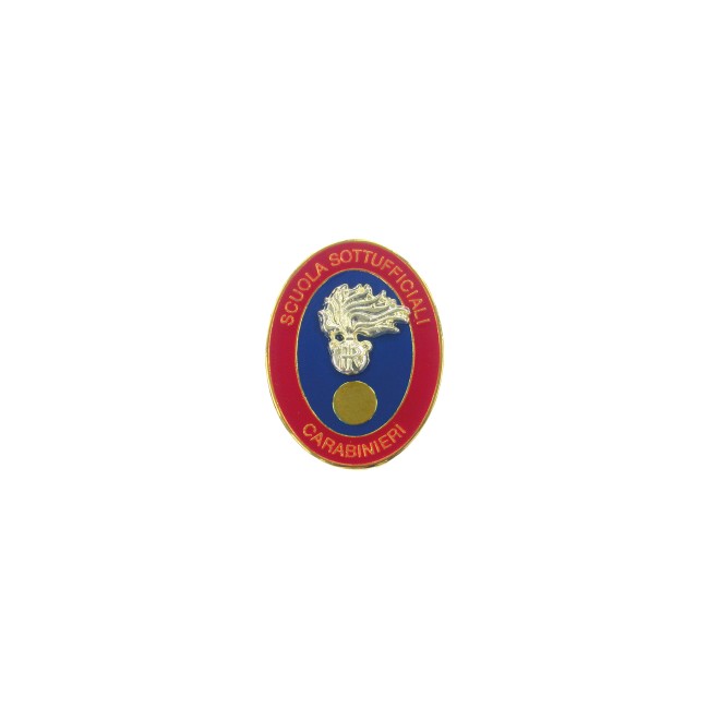 Spilla Scuola Sottufficiali Carabinieri in metallo