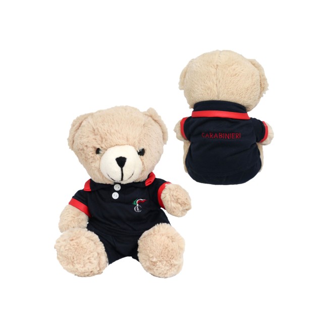 Orsetto Peluche Carabinieri con polo nera