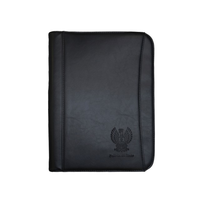 Cartella Porta Documenti Polizia di Stato in pelle con calcolatrice