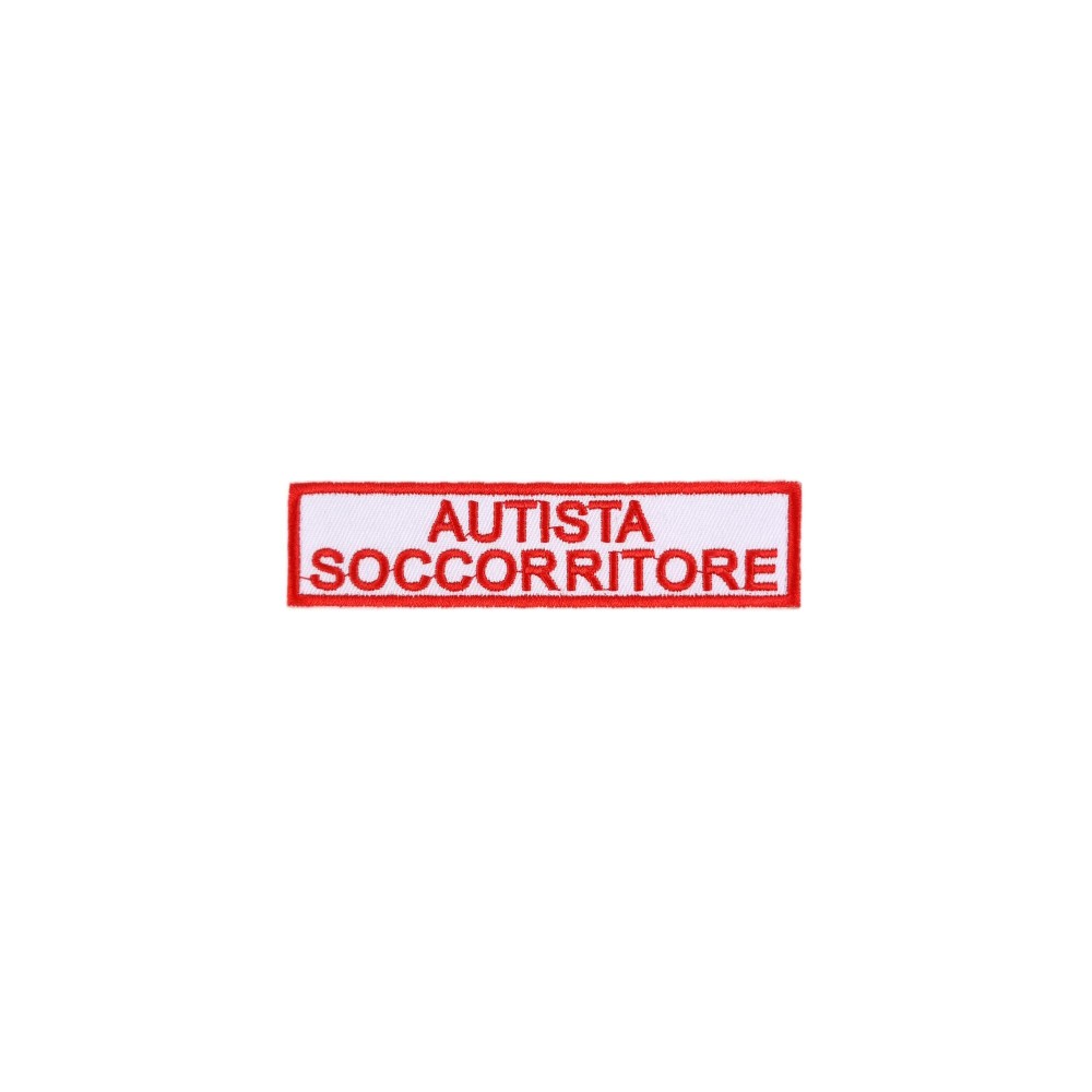 Patch Autista Soccorritore Croce Rossa ricamata