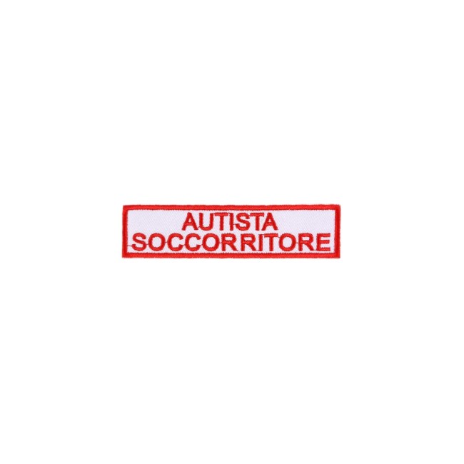 Patch Autista Soccorritore Croce Rossa ricamata