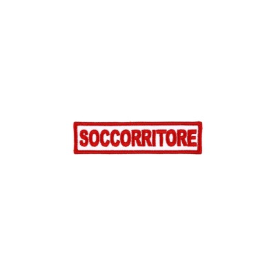 Patch Soccorritore Croce Rossa ricamata