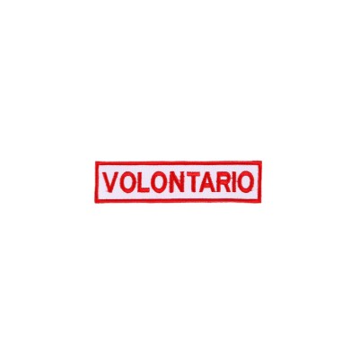 Patch Volontario Croce Rossa ricamata