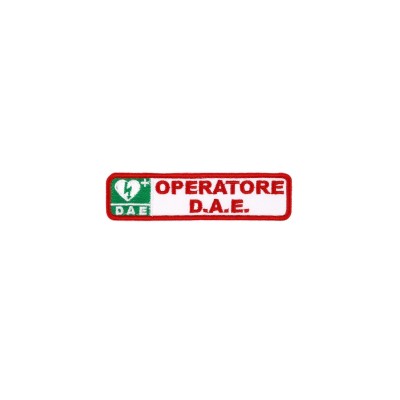 Patch Operatore DAE Croce Rossa ricamata