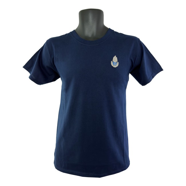 T-shirt Polizia Penitenziaria blu in cotone frontale