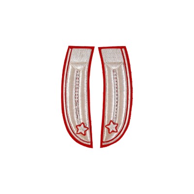 Alamari Curvi giacca Luogotenente Carabinieri ricamati lisci