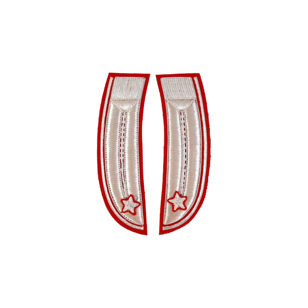 Alamari Curvi giacca Luogotenente Carabinieri ricamati lisci