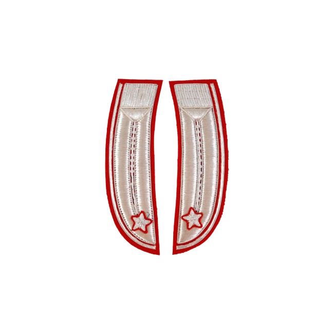 Alamari Curvi giacca Luogotenente Carabinieri ricamati lisci