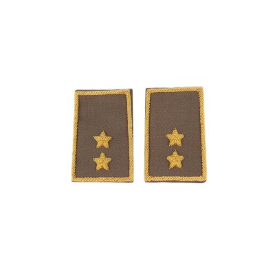 Tubolari Tenente Esercito ricamati kaki