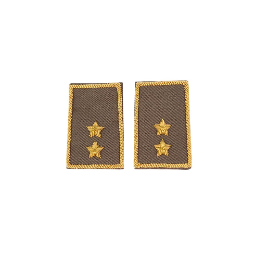 Tubolari Tenente Esercito ricamati kaki