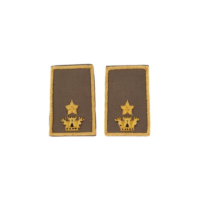 Tubolari Maggiore Esercito ricamati kaki