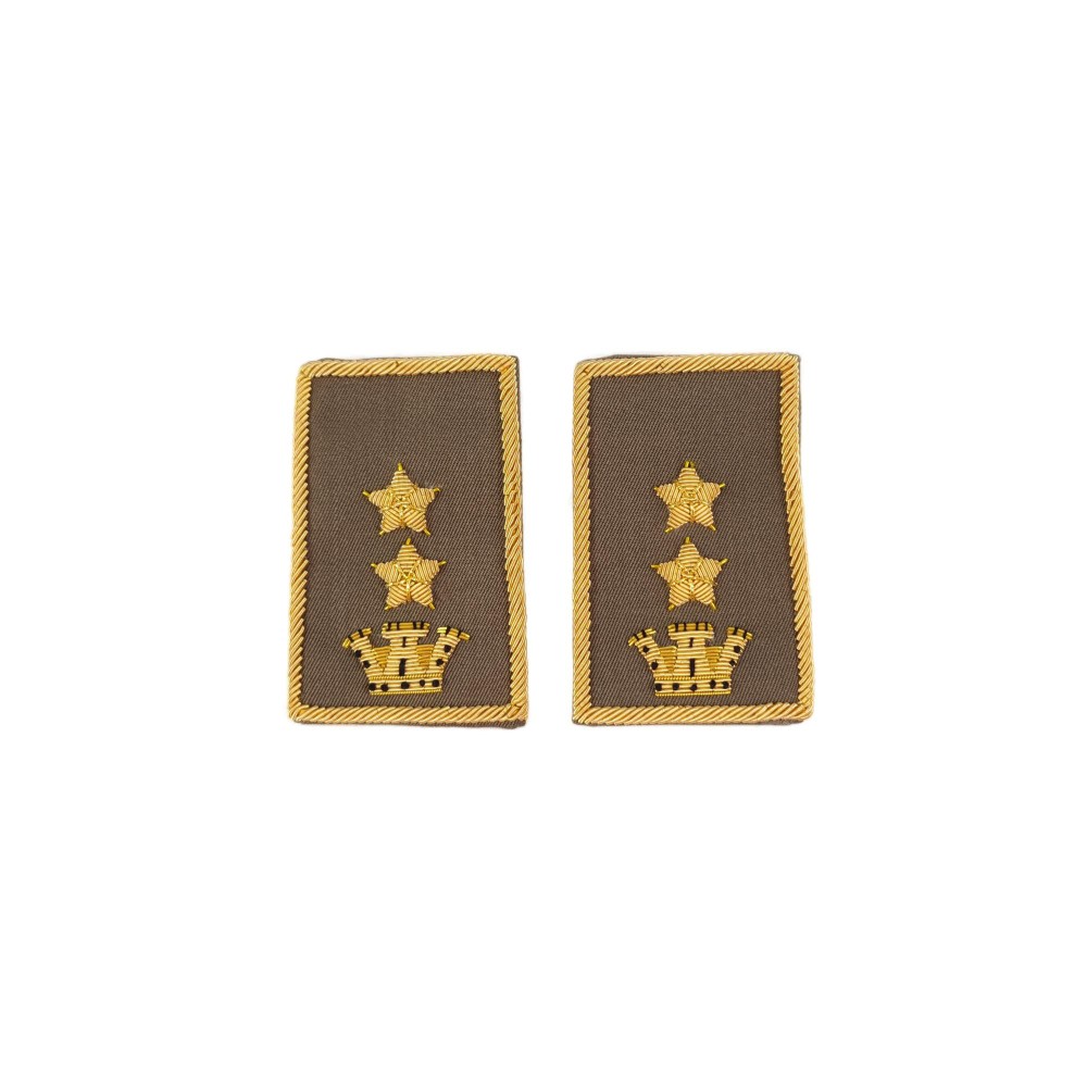 Tubolari Tenente Colonnello Esercito ricamati kaki