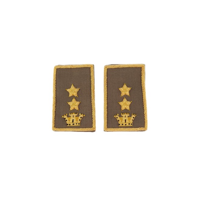 Tubolari Tenente Colonnello Esercito ricamati kaki