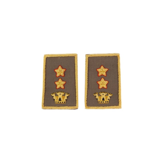 Tubolari Tenente Colonnello Comandante Esercito ricamati kaki