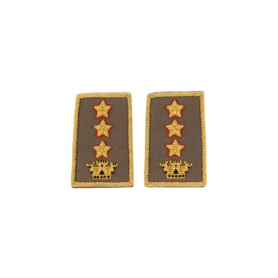 Tubolari Colonnello Comandante Esercito ricamati kaki