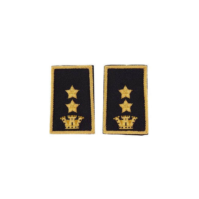 Tubolari Tenente Colonnello Esercito ricamati neri