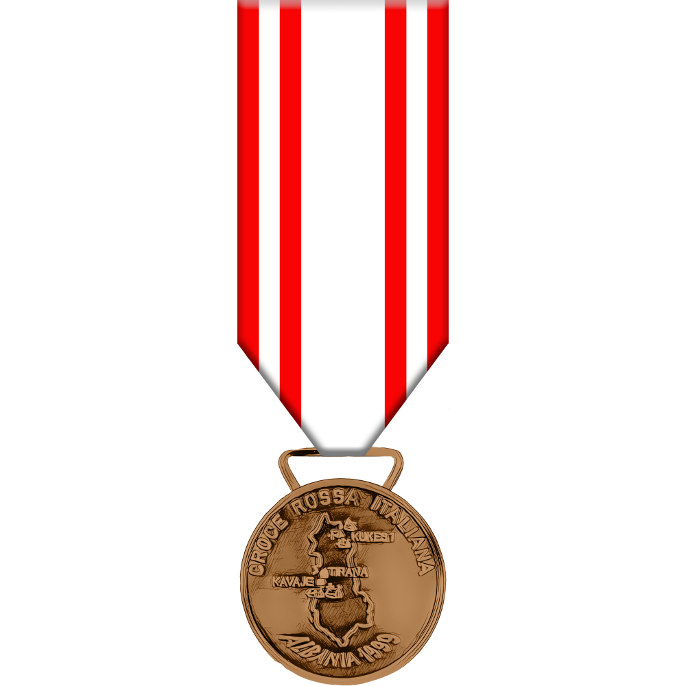 Medaglia Operazioni Albania Croce Rossa Italiana 1999