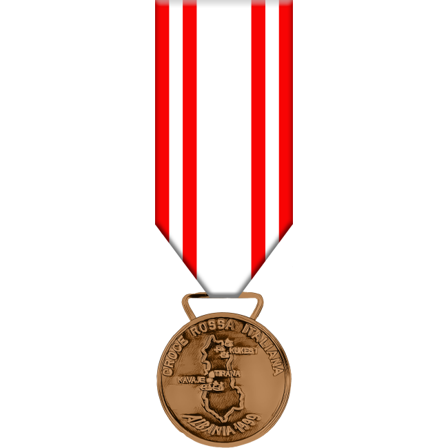 Medaglia Operazioni Albania Croce Rossa Italiana 1999