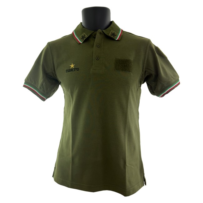Polo Esercito in Cotone/Poliestere frontale