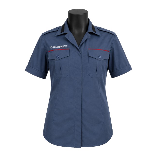 Camicia Estiva Azzurra Carabinieri Donna frontale
