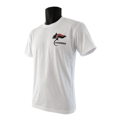 T-shirt Carabinieri Bianca in cotone