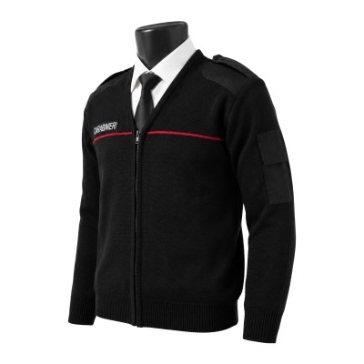 Maglione Carabinieri con zip scollo a V
