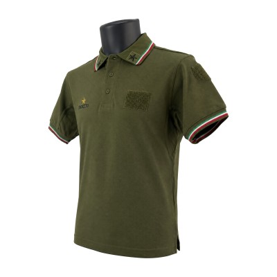 Polo Esercito manica corta in Cotone/Poliestere