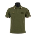 Polo Esercito manica corta in Cotone/Poliestere frontale