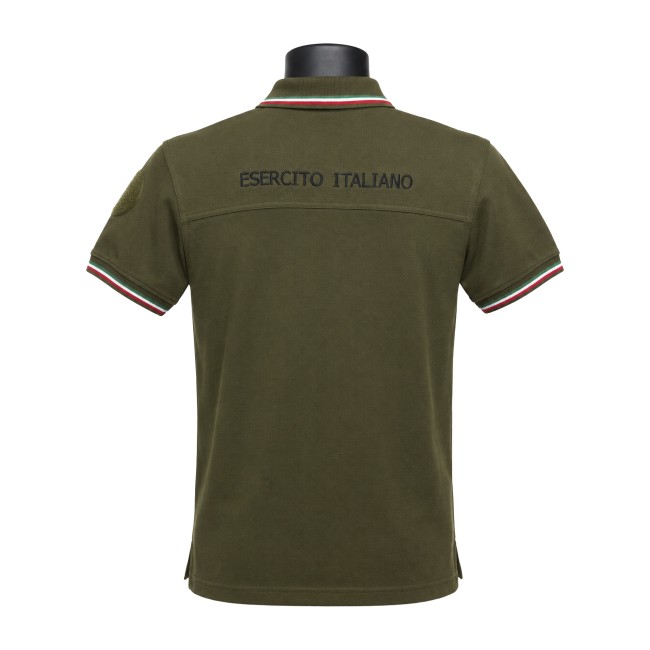 Polo Esercito manica corta in Cotone/Poliestere posteriore