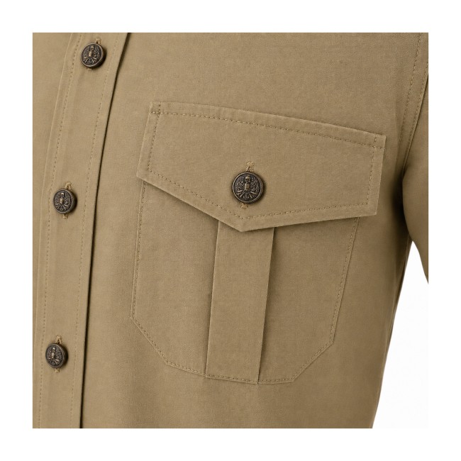 Camicia estiva Esercito uomo kaki taschino